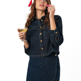 Jupe-short Jenna - denim brut