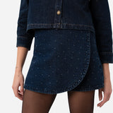 Jupe-short Jenna - denim brut