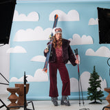 Viviane pants - burgundy velvet