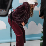 Viviane pants - burgundy velvet