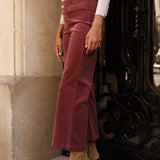 Pantalon Valentina - velours rose