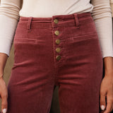 Pantalon Valentina - velours rose