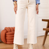 Pantalon Valentina - velours blanc