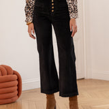 Pantalon Valentina - velours noir