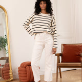 Pantalon Solange - velours blanc