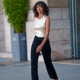 Pantalon Solange velours - velours marine