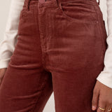 Pantalon Solange - velours rose