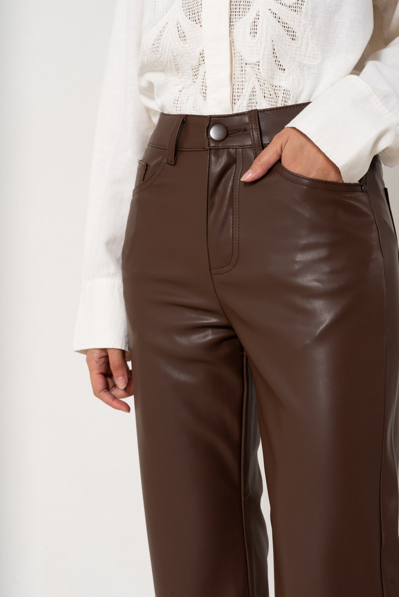 Pantalon Solange similicuir - Oraije
