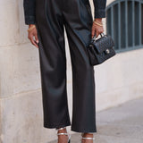 Pantalon Zola - similicuir noir