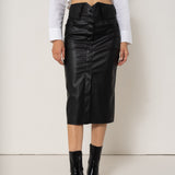 Jupe Rocky - similicuir noir