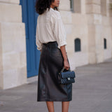 Jupe Kyle - similicuir noir