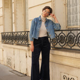 Pantalon Viviane - velours marine