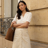 Jupe Jess - velours beige