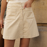 Jupe Jess - velours beige