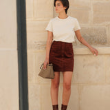 Jupe Jess - velours camel