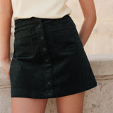 Jupe Jess - velours vert sapin