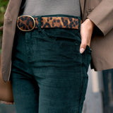 Pantalon Ava - velours vert sapin