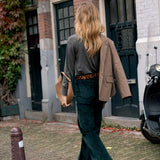 Pantalon Ava - velours vert sapin