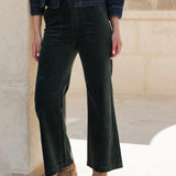 Pantalon Pedro - velours vert sapin