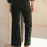 Pantalon Pedro - velours vert sapin