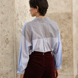 Jupe Short Orelle - velours bordeaux