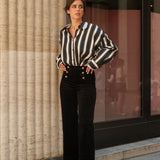 Pantalon Victorine - velours noir