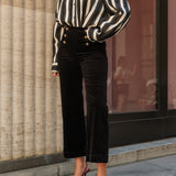 Pantalon Victorine - velours noir