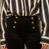 Pantalon Victorine - velours noir