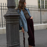 Jean Windy - denim bordeaux