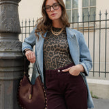 Jean Windy - denim bordeaux