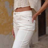 Jean Windy - denim blanc