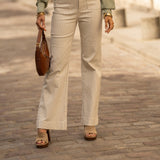 Elena jeans – natural striped denim