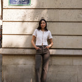 Jean Solange - denim chocolat