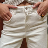 Jean Solange - denim blanc