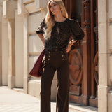 Jean Victorine - denim chocolat