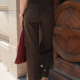 Jean Victorine - denim chocolat