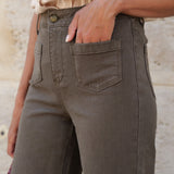 Jean Gaspard- denim kaki