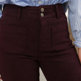 Jean Elenette - denim bordeaux