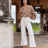 Jean Elenette - denim blanc