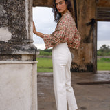 Jean Elenette - denim blanc