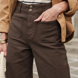 Jean Violette - denim chocolat