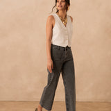 Jean Violette - denim gris