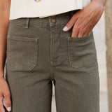 Jean Violette - denim kaki