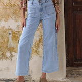 Jean Violette - denim très clair