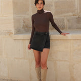 Jupe-short Jadene - denim gris