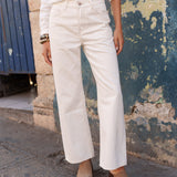 Raphael jeans - taupe white denim