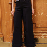 Jean Peter - denim rayé noir