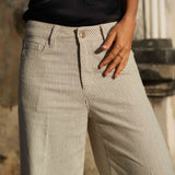 Jean Peter - denim rayé taupe