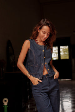 Veston Thea - denim brut