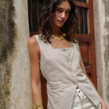 Top Tara - rayé taupe